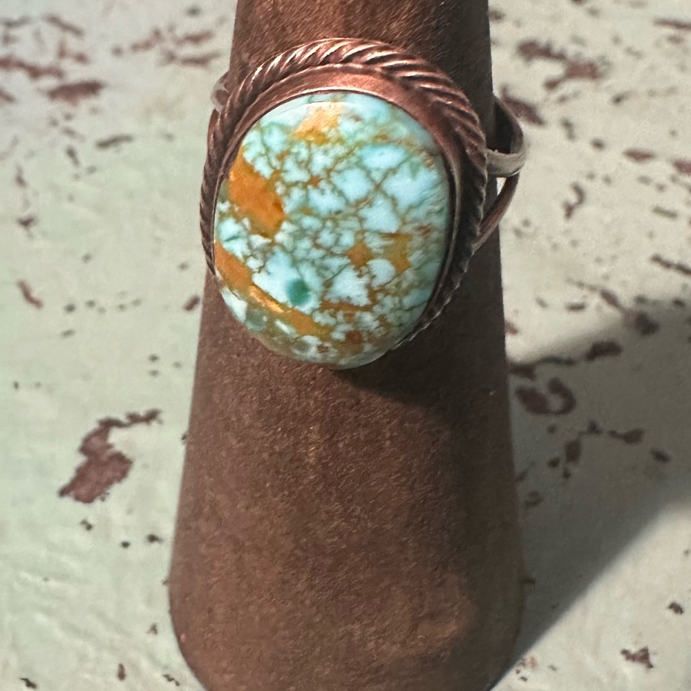 Vintage Sterling Silver and Kingman Turquoise - Picture 5 of 9